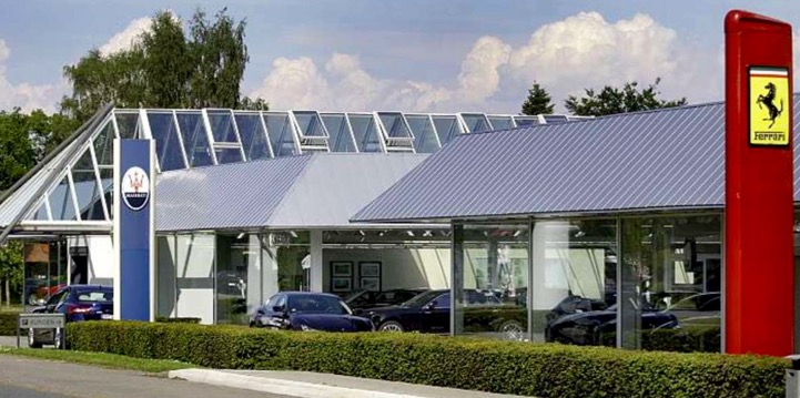 Abdichtungs- und Sanierungsarbeiten im Autohaus Tamsen in Stuhr-Seckenhausen während der baulichen Erneuerung