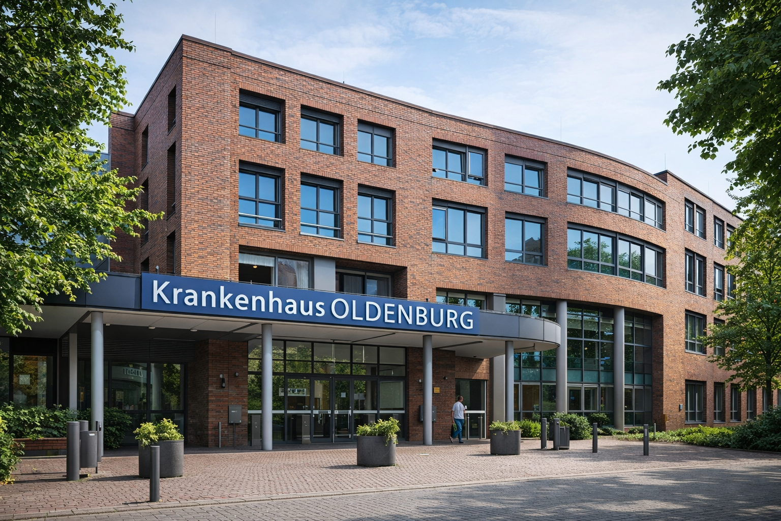 Krankenhaus Oldenburg – Neubauarbeiten 1974, Beteiligung an Fliesen- und Abdichtungsarbeiten im Klinikgebäude.