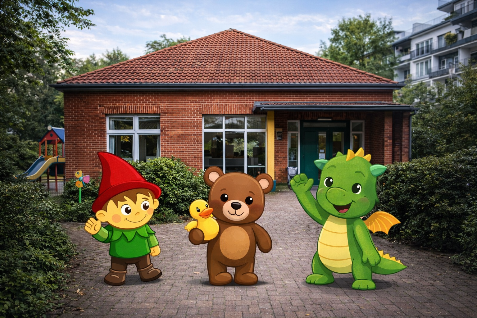 Symbolisches Referenzbild des Kindergartens StadtWichtel in Bremen-Schwachhausen – Abdichtungs- und Sanierungsarbeiten