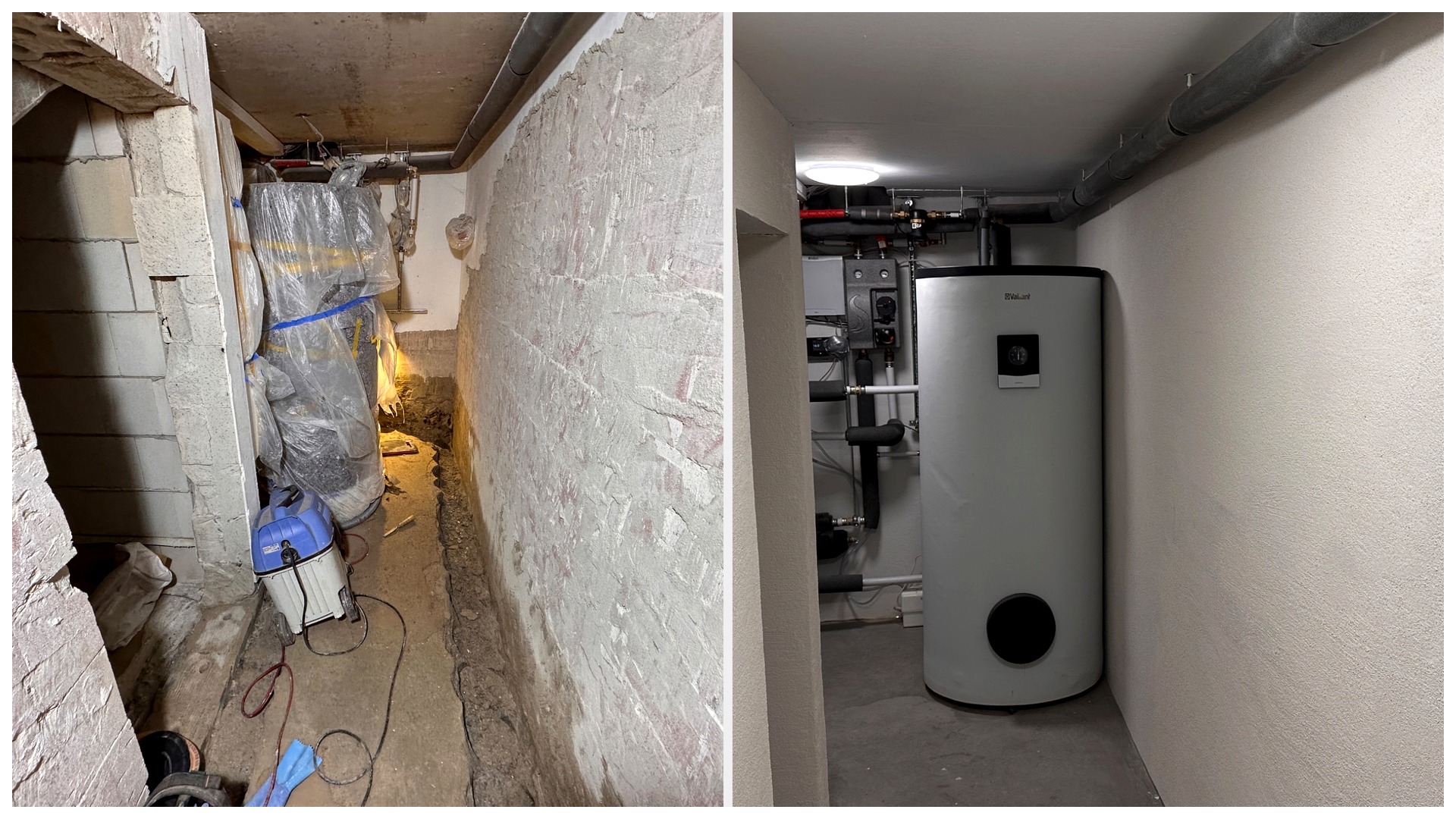 Vorher-Nachher: Kellerabdichtung im Neubau Mehrfamilienhaus – Achim Dieckmannstraße 2022